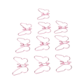 Miniatyrbilde 5 av 8: 100 stk formet papir klips rosa sommerfugler form metall søt stil lett bærbar kontor klips for dokument