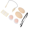 Miniatyrbild 5 av 8: Push Up Frontless BH Kit Cover Rygglös Deep Plunge BH Kit för kvinnor Hudfärg