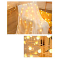 Miniatyrbillede 8 af 8: Fairy Lights 10 LED 4,9 fod strenglys Batteridrevet varmt lys konstant tændt ledningslys til udendørs fest camping