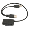 Pikkukuva 8 / 8: USB2.0-optisen aseman kaapeli Ulkoinen USB -SATA 6- ja 7- power Kannettava Plug and Play 480Mbps-asemasovitin