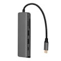 Miniatyrbild 5 av 8: USB C Hub Multiport Adapter 5 Gbps överföring 100 W PD-laddning 4K UHD 6 i 1 USB C Dongle med justeringsbas