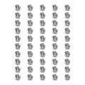 Miniatyrbilde 3 av 8: 50 stk. Wire Thread Insert Brace Bushing Skruehull Reparasjon Trimningsverktøy US Unit 6‑321D