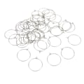 Miniatyrbillede 8 af 8: 50 stk. 20 mm Bulk Hoop Øreringe i Rustfrit Stål DIY Anti Allergi Vinglas Ringe Smykkefremstilling Bryllup Fødselsdagsfest