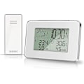 Miniatyrbillede 1 af 5: Trådløs vejrstation - Indendørs og udendørs termometer hygrometer med udendørs sensor - LCD-skærm - Digital temperatur- og fugtighedsmåler - Baggrundsbelysning