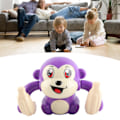 Miniatyrbilde 5 av 8: Elektrisk Flip og Head Monkey Toys Sensorisk Utviklings Tumbling Crawling Monkey Baby Toy med Lys og Musikk Lilla