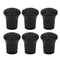 Miniatyrbillede 3 af 8: 10 stk Gummi Walking Stick Tip Honeycomb Type Robust Skridsikker Cane Stick Feet 0.7in