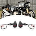 Miniatyrbillede 5 af 8: 2 stk. Motorcykel Modificeret Retro Blinklys LED Lys Indikator Advarselslampe Universal