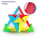 Pikkukuva 3 / 5: Qiming Pyramid Speed Cube Tarraton Kolmio Kuutio 3x3 Palapeli
