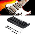Miniatyrbild 4 av 8: 7-strängad sadelbrygga i svart metall, tillbehör till musikinstrument för elgitarr