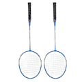 Miniatyrbild 8 av 8: LEIJIAER Badminton Racket Set för 2 spelare Järnlegering Professionell Träningsutrustning Ersättningsutrustning Blå