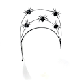 Miniatyrbillede 1 af 5: Edderkop Pandebånd Halloween Hårbånd Cosplay Tilbehør Voksen Kostumer Sort Scrunchie Sjov Hovedbeklædning