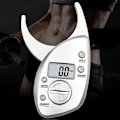 Miniatyrbild 2 av 5: Skin Fat Caliper Portabel Lättvikt Bekvämt grepp Exakt mätning Digital Fat Caliper Vit
