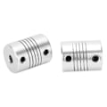 Miniatyrbilde 5 av 8: 2 stk akselkobling fleksibel enkoder aluminiumslegering kobling trinnmotor DIY 3D-skriver 5x8 mm