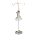 Miniatyrbild 4 av 8: Örhängen Halsband Prinsessklänning Stativ Display Järn Mannequin Prinsess Smyckesställ Tallgrön 3