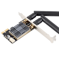 Miniatyrbillede 7 af 8: AR5B22 Trådløs WiFi-adapter 2.4GHz 5GHz 300Mbps PCI‑E Bluetooth 4.0 + 2x5dBi Antenne til Windows 7/8/10