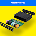Miniatyrbilde 3 av 8: Eksternt lydkort optisk fiber USB 5.1 HD for stasjonær PC og bærbar PC Blå