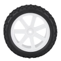 Pikkukuva 8 / 8: 4 kpl 1/10 RC kuorma-auton kumirenkaan pyörän rengas ZD Racing Buggy Crawler Car White