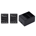 Miniatyrbillede 5 af 8: Kamera Batteri Oplader Hurtig Dobbelt Slot Batteri Oplader med 2 Batterier Kompatibel til Hero 2 3