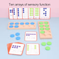 Miniatyrbilde 6 av 8: Ti ramme sett matematikk manipulativ tidlig læring matematikk tellere hjem matematikk spill for barn