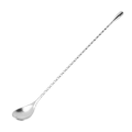 Miniatyrbillede 5 af 5: 30cm Rustfri Stål Bar Ske Bar Spoon Langt Håndtag Vridet Blandingsværktøj til Cocktail Vin Drikkevarer