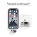 Miniatyrbillede 4 af 5: Mobiltelefon USB smart termometer Bao k8 kontaktfri infrarød termometer menneskelig pandetemperatur 3#