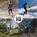 Miniatyrbillede 8 af 8: Bærbar erstatningsstang Alpenstock-spidssæt - ideel til vandreture, gåture og trekking (4 stk)