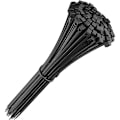 Pikkukuva 1 / 5: Nippuside 200mm x 2.5mm, Nippuside, Nylon-nippusiteet, Nippusiteet 200mm, Musta, 200 kappaleen pakkaus,