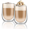 Miniatyrbilde 1 av 3: Kaffeglasssett med 2 stk - Dobbelvegget for Cappuccino, Latte og Macchiato