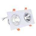 Miniatyrbillede 7 af 8: 2x7W COB Downlight 6000K 100-264V Justerbar Downlight Indbygget Loftslampe med LED-driver til Soveværelse