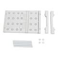 Miniatyrbilde 1 av 8: Utvidbar hylleorganisator for skap, justerbar plassbesparende garderobe vaskespenningshylle 24 cm bredde 22 cm høyde lengde 27 til 38 cm/10,6 til 15,0 tommer