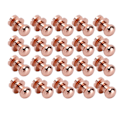 Miniatyrbillede 4 af 8: 20 sæt messingnitter Anti-oxidation rosaguld bagage hardware tilbehør til pung håndtasker skoLst10x8mm