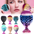 Miniatyrbillede 4 af 4: Fiskhale Makeup Børster Kosmetiske Makeup Børste Værktøj Bløde Havfrue Makeup Børster