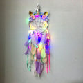 Miniatyrbild 1 av 5: Lila Unicorn Dream Catcher Väggdekor