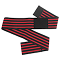 Miniatyrbilde 1 av 8: Sports Elbow Brace Compression Bandage Elastic Elbow Wrap Support Protection SleeveBlack and Red Stripe