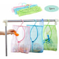 Miniatyrbilde 2 av 5: Hengende oppbevaringspose, krokpose, netting hengende nettpose, klesklypepose 3 stk. (tre farger)
