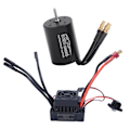 Miniatyrbild 2 av 8: Surpass Hobby 3650 Borstlös Motor 60A ESC Svart Vattentät Set Passar för 1/10 RC Bil(2300KV )