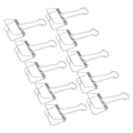 Pikkukuva 6 / 8: 51mm 30 kpl:n nippusiteet, vahva puristusvoima, metalliset onttoperäiset nippusiteet, pienet nippusiteet, paperinippusimet toimistoasiakirjoille, hopea