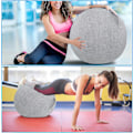 Miniatyrbild 3 av 5: 65 cm Skyddsöverdrag för Träningsboll, nce Bollöverdrag, Vikbart Överdrag i Tyg för Sittbollar, Lätt Yoga Bollöverdrag för Graviditet, Fitness, Yoga