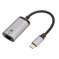 Miniatyrbilde 1 av 8: USB C til RJ45 Adapter 1000 Mbps Høyhastighets Plug and Play Metallskall LAN til USB C Adapter for Bærbar PC Tablet Telefon