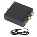 Miniatyrbillede 1 af 8: Digital til analog konverter aluminiumlegering DAC digital til analog konverter med USB-strømkabel