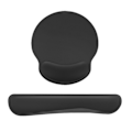 Miniatyrbilde 4 av 8: 3 stk datamaskin håndleddsstøttesett Ergonomisk design bordmattesett med gummibunn for arbeidere spillere forfattere