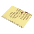 Miniatyrbillede 2 af 8: 50 sider musikalsk notation Personale notesbog Musikmanuskript skrivepapir (gul bjørn)