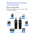 Miniatyrbillede 3 af 5: Uhf Trådløs Mikrofon Konverter Xlr Sender Modtager 640-690Mhz