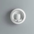 Miniatyrbillede 1 af 5: Hvid Genopladelig Induktions LED Natlampe Sæt med 2 stk. Automatisk Baby Natlampe Sød Form til Børneværelser, Stuer, Badeværelser, Gange, Trapper