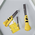 Miniatyrbilde 4 av 5: 1 stk sett med kattetang kjøkkenmatlagings tang 12cm katteklo-formet mattang kjøkkentilbehør for matlaging av kaker, desserter, fruktsalat, sukker, ba