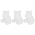 Miniatyrbilde 7 av 8: 3 stk bjørneform harpiksstøpeformer 3D epoxy dyresilikonform for dekorasjon