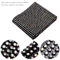 Miniatyrbilde 7 av 8: 24 rader svart bunn plast strass mesh bånd sy trim plagg tilbehør dekorasjon