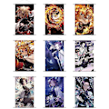 Pikkukuva 4 / 5: (60x40cm) Anime Demon Scroll -juliste seinätaide Anime-maalauskuva C