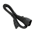 Miniatyrbild 4 av 8: IEC320 C14 till C7 sladd hane till hona power för LCD-skärm Skrivare Digitalkamera 6,6 fot