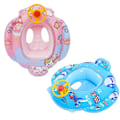 Miniatyrbild 7 av 7: Baby Pool Float med säkerhetssäte ratt tecknad uppblåsbar simring pool simträning hjälpmedel för 1-6 år gamla barn